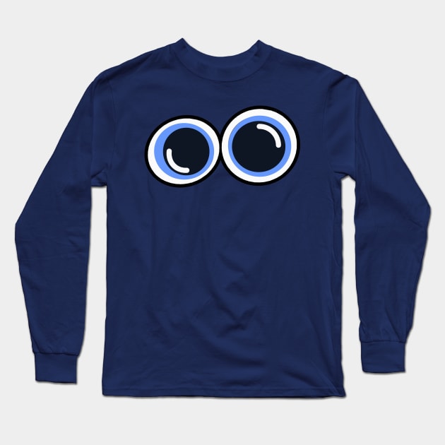 Blue eyes Long Sleeve T-Shirt by Artemis Garments